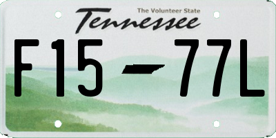 TN license plate F1577L