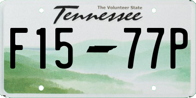 TN license plate F1577P