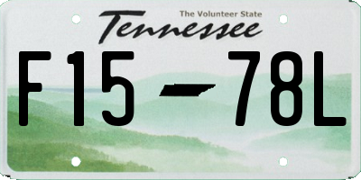 TN license plate F1578L