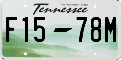 TN license plate F1578M