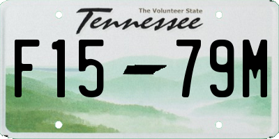 TN license plate F1579M