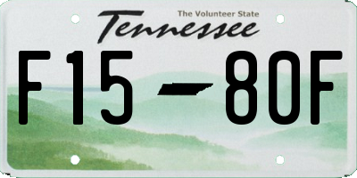 TN license plate F1580F