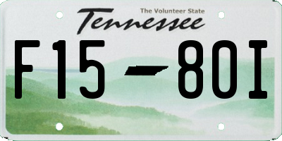 TN license plate F1580I