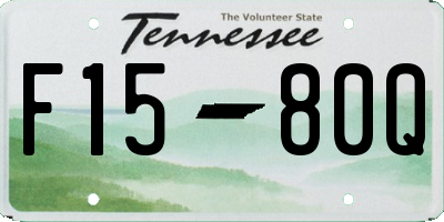 TN license plate F1580Q