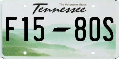 TN license plate F1580S