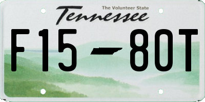 TN license plate F1580T