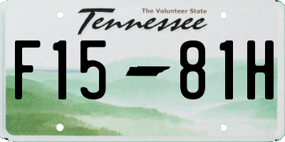 TN license plate F1581H