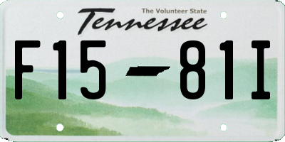 TN license plate F1581I