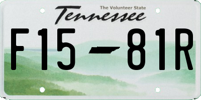 TN license plate F1581R