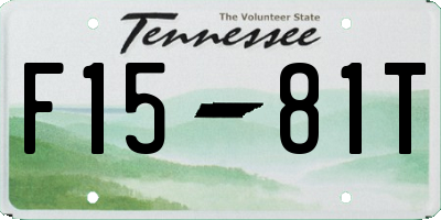 TN license plate F1581T