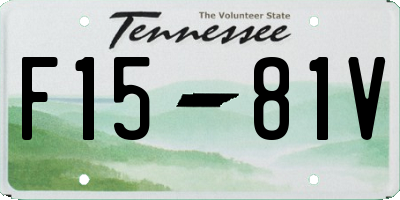 TN license plate F1581V