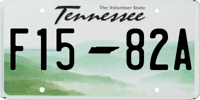 TN license plate F1582A