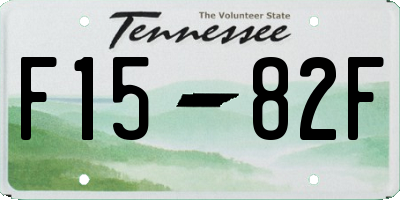 TN license plate F1582F