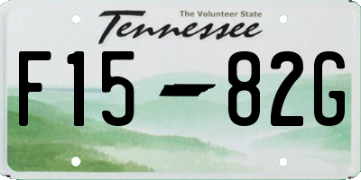 TN license plate F1582G