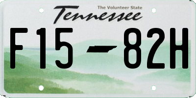 TN license plate F1582H