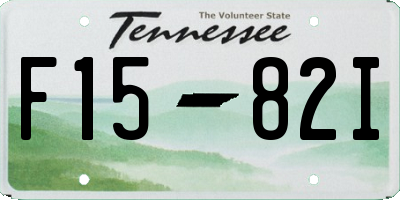TN license plate F1582I