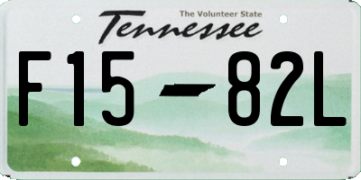 TN license plate F1582L