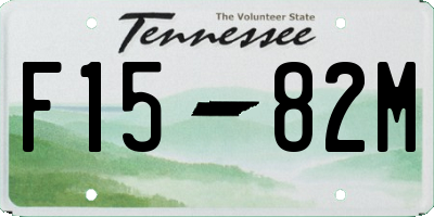 TN license plate F1582M