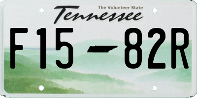 TN license plate F1582R