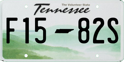 TN license plate F1582S