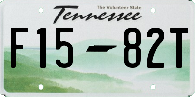 TN license plate F1582T