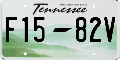 TN license plate F1582V