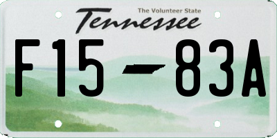 TN license plate F1583A