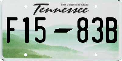 TN license plate F1583B