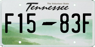 TN license plate F1583F