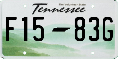 TN license plate F1583G