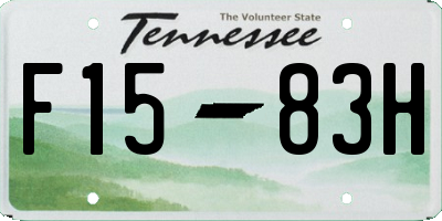 TN license plate F1583H