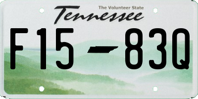 TN license plate F1583Q