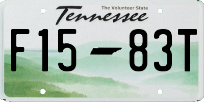 TN license plate F1583T