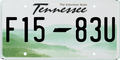 TN license plate F1583U