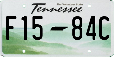 TN license plate F1584C