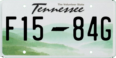 TN license plate F1584G