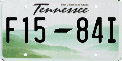 TN license plate F1584I