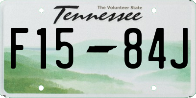 TN license plate F1584J