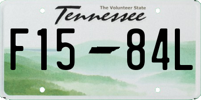 TN license plate F1584L