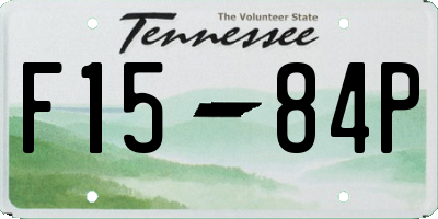TN license plate F1584P