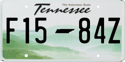 TN license plate F1584Z