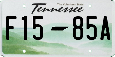TN license plate F1585A