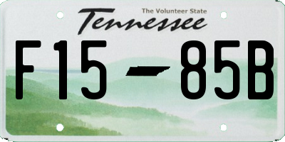 TN license plate F1585B