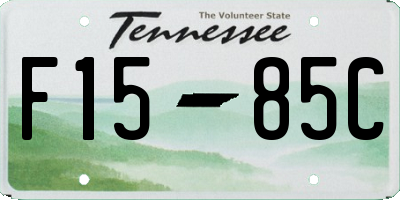 TN license plate F1585C