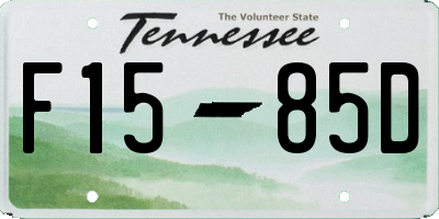 TN license plate F1585D