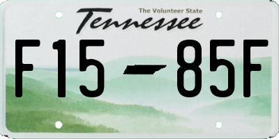 TN license plate F1585F