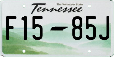 TN license plate F1585J