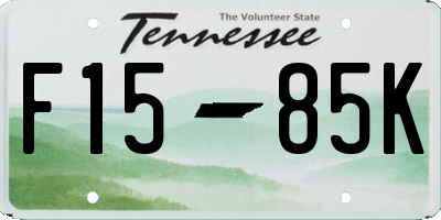 TN license plate F1585K