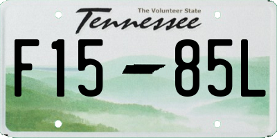 TN license plate F1585L