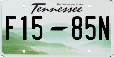 TN license plate F1585N